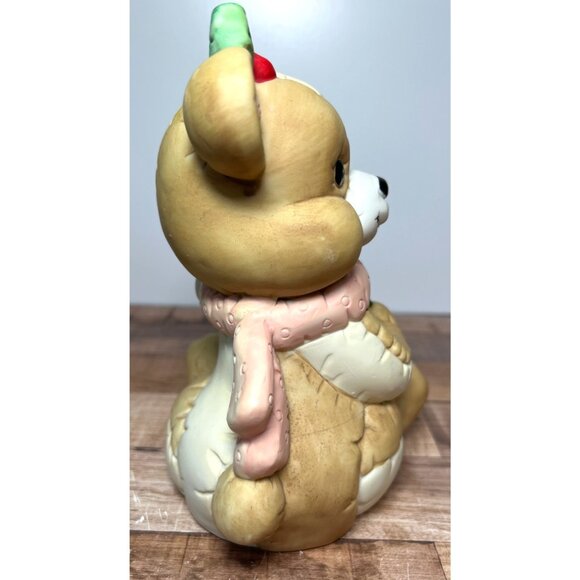 Vintage Ceramic Bear Figurine With Drum & Scarf - Picture 2 of 7